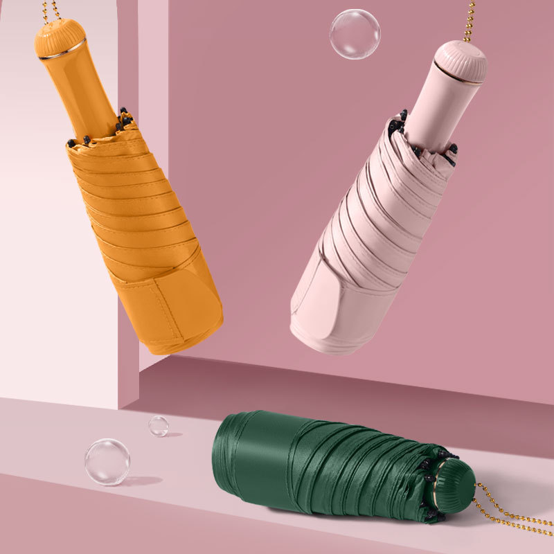 防紫外线五折雨伞超轻无按钮成人