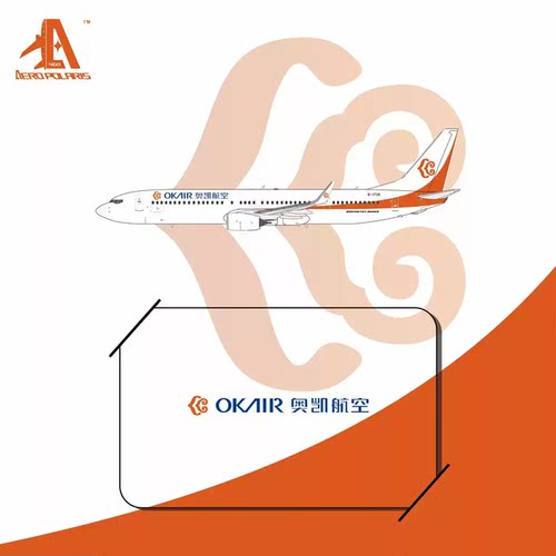 奥凯航空B737-9001/400航模