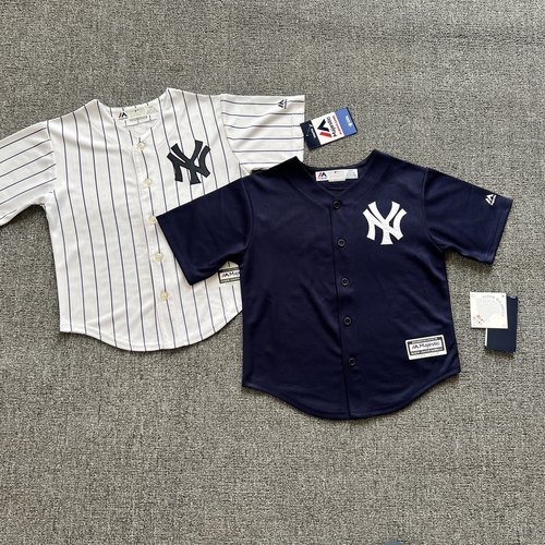 Majestic棒球服儿童款青少年款NY表演服运动服刺绣款街舞团队潮牌