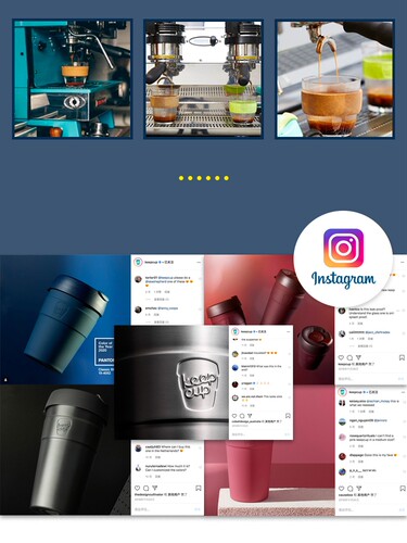 keepcup 进口咖啡杯便携女水杯钢化玻璃杯带盖杯子随行杯保温茶杯