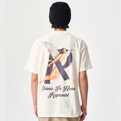 REPRESENT STORMS IN HEAVEN短袖小众潮牌天使云朵印花圆领T恤夏