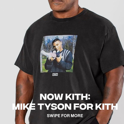Kith for Mike Tyson Vintage Tee短袖泰森印花宽松日系潮牌T恤