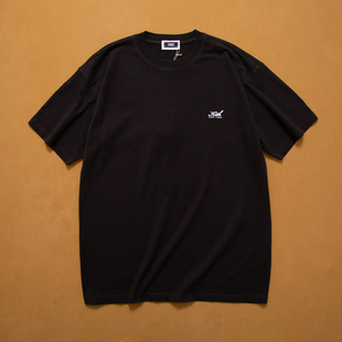 KITH LAX TEE 2026 植绒字母简约时尚短袖 情侣男美潮纯色百搭T恤