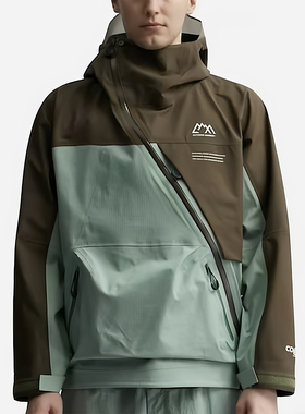 CMF GARMENT SLASH SHELL COEXIST斜拉链冲锋衣