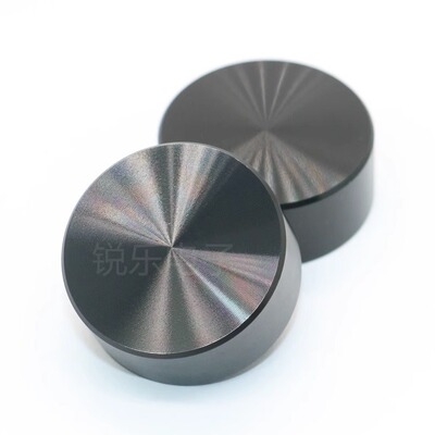 铝旋钮花轴全黑25x10光身半轴编码器仪器面板音响音量功放调节帽