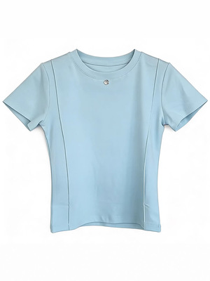 高端品质款！明线设计款收腰JU舒服高克重棉T