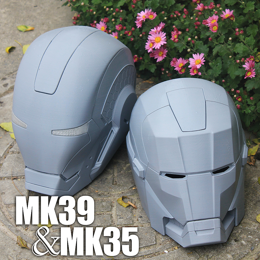 钢铁侠头盔 3d打印mk35 mk39 白模 白膜 复仇者联盟