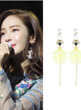 特价现货正品TWICE凑崎纱夏SANA郑秀妍Gfriend郑艺林同款花瓣耳环