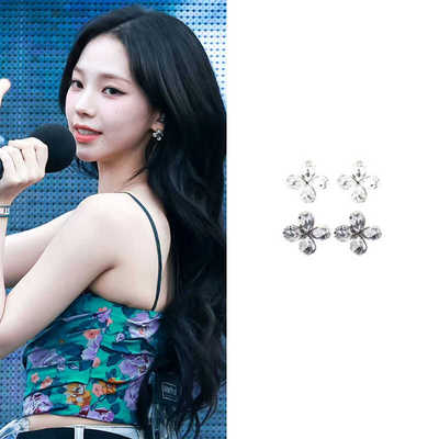 耳环YoungWon合金奢华水晶女