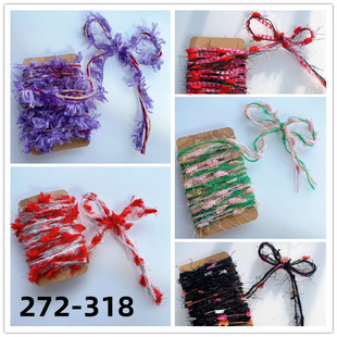 原创设计复古特色毛线手混线手绳耳环礼品包装绳DIY饰品配件辅料