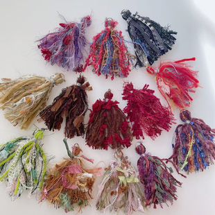 美拉德大地色复古文玩流苏DIY手工配饰原创手串包挂藏式吊穗辅料