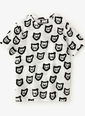 sousou日本京都代购Yousou男女中性运动短袖经典高島縮T恤小貓