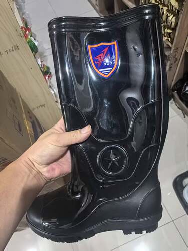 高筒洗车胶鞋劳保防滑水靴