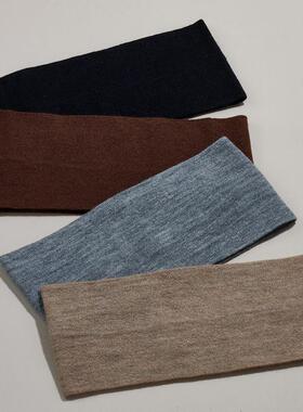 AHCHOO 时髦B备 柔软山羊绒发带加宽高颅顶发饰包脸头巾小众设计