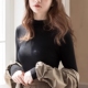 小圆领高领发热美体内衣 打底衫 日本LS美雅碧轻薄保暖秋衣秋裤 修身