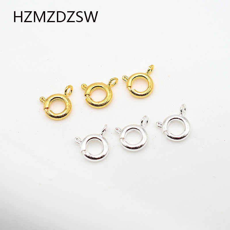 高保色纯铜镀弹簧扣O型扣diy饰品配件铜锁扣圆形手链收尾连接圆扣,饰品/流行首饰/时尚饰品新,扣,淘宝优惠券,粉丝福利购,淘宝优惠卷