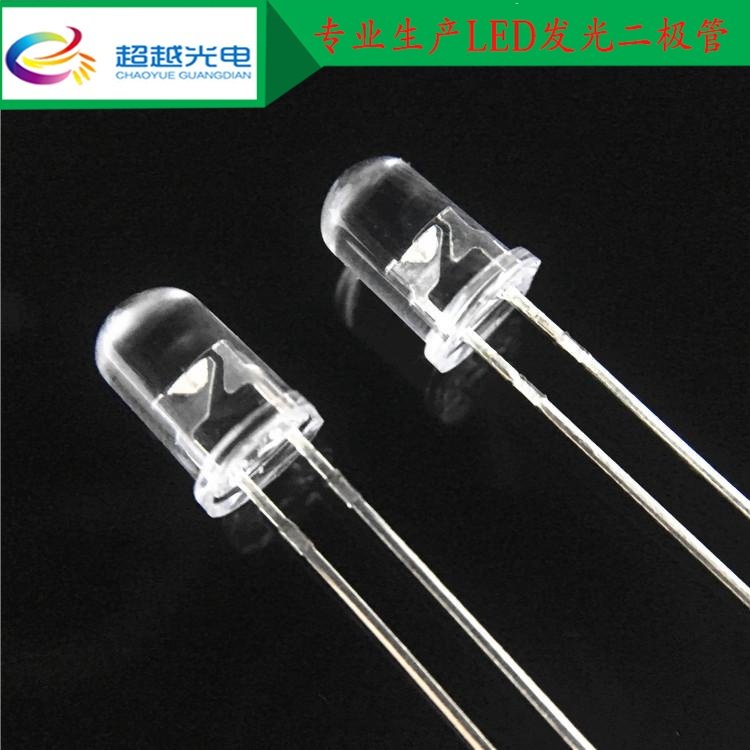 led二极管交通信号灯专用f5mm圆头黄光 led晶元芯片f5圆头灯珠
