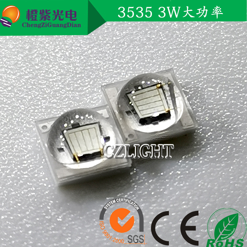 3535黄绿光 3w 45mil 570-580nm 普绿色 700mA 2.8-3.0v led灯珠