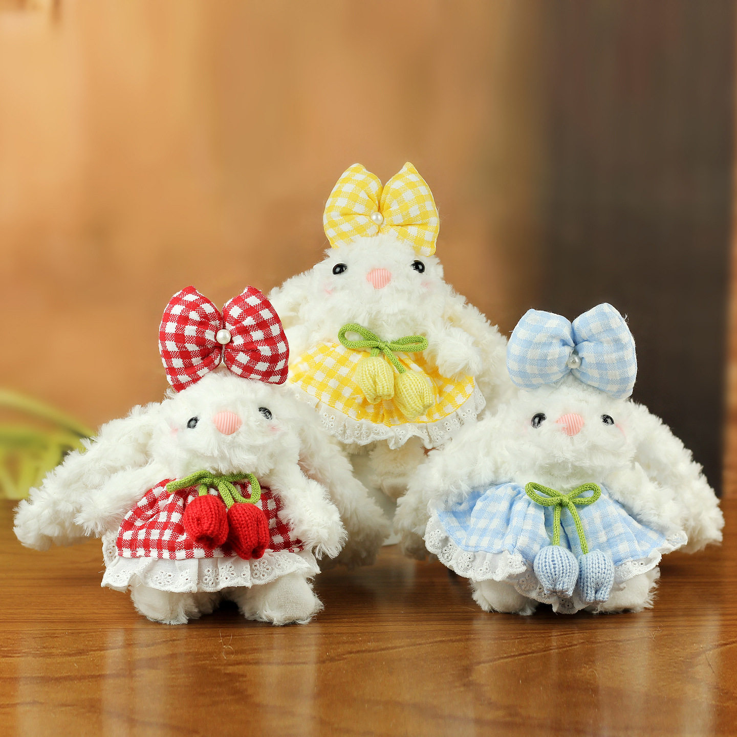 可爱花朵裙子小兔子挂件卡通毛绒玩具兔公仔情侣包包挂饰玩偶娃娃,玩具/童车/益智/积木/模型,毛绒/玩偶/公仔/布艺类玩具,淘宝优惠券,粉丝福利购,淘宝优惠卷