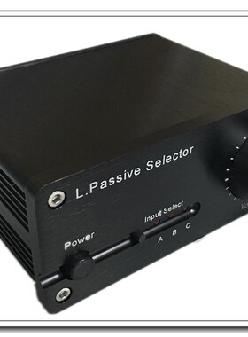L.HifiSelector无源前级三路音频输入两路输出可调音量微电脑控制