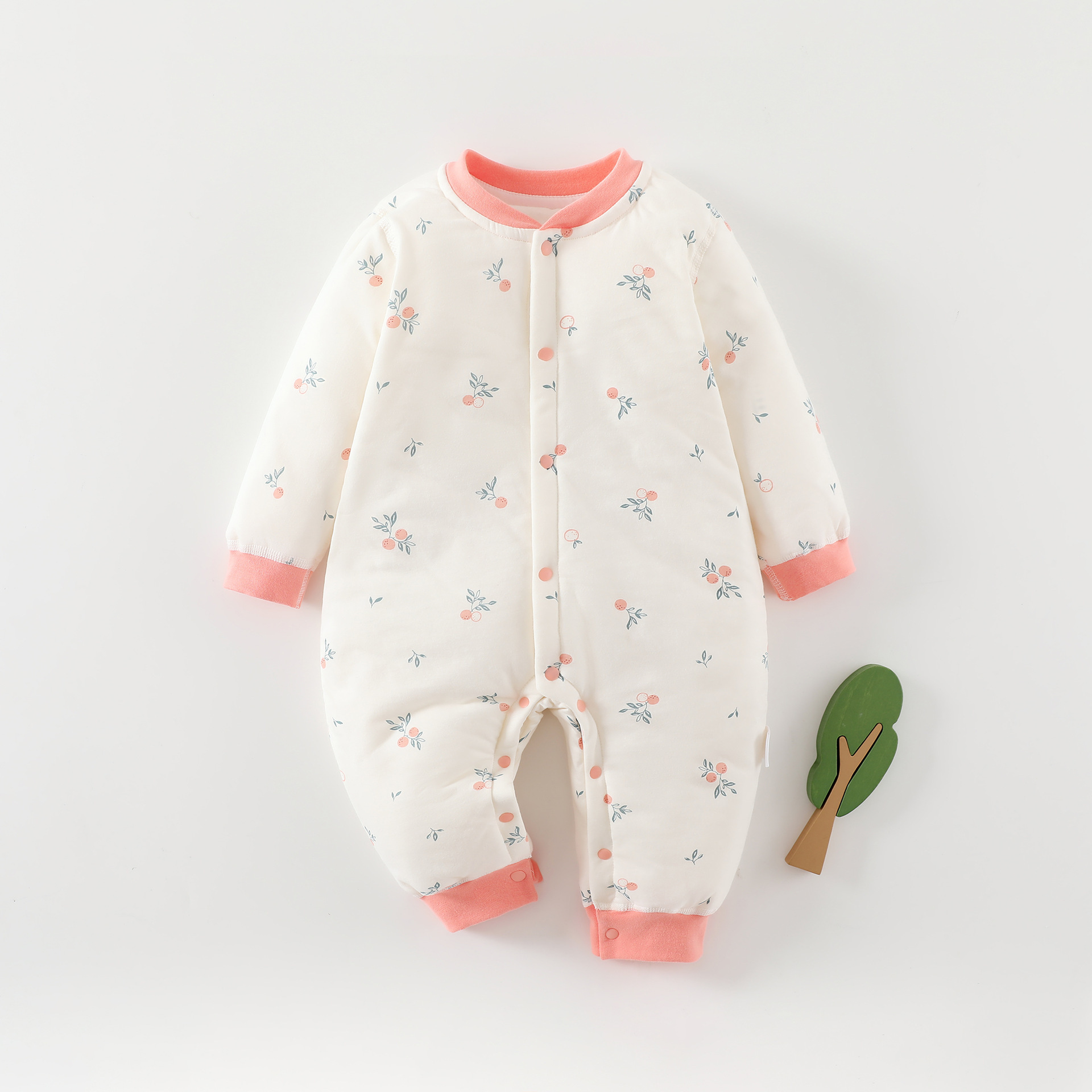 40克薄棉新生婴儿连体衣宝宝爬服