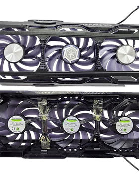适合映众1080TI超级冰龙显卡风扇1070TI原装GTX1060海量版三风扇