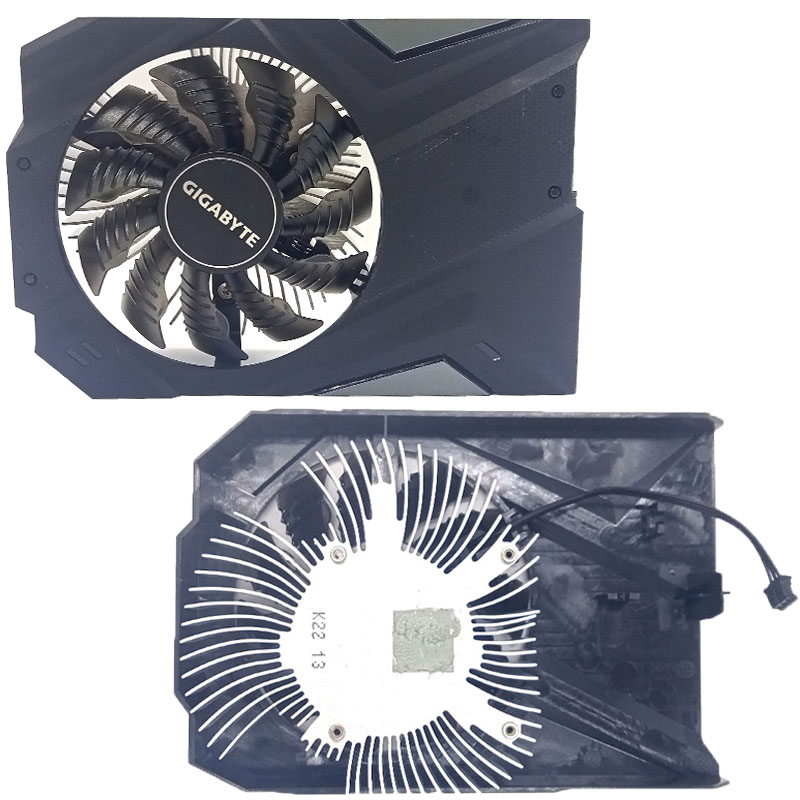 技嘉GTX1650显卡散热器孔距4.3cm单风扇台式ITX电脑显卡散热器
