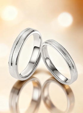 DR星河S999足银情侣戒指小众设计对戒女男一对圣诞礼物新年送女友