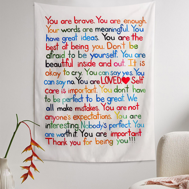 你是勇敢的励志英文背景布