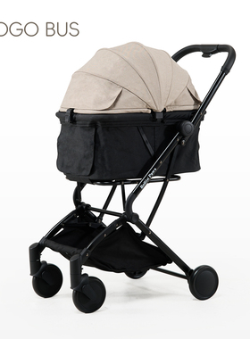 宠物推车中小型狗狗外出轻便可一键折叠减震舒适透气一体式手推车