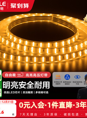 欧普灯带led霓虹灯条线灯客厅吊顶装饰贴片亮光带无主灯恒星220v