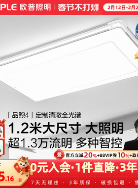 26新-欧普LED吸顶灯具客厅主灯超亮自建房1.2米卧室全套DB品煦TC