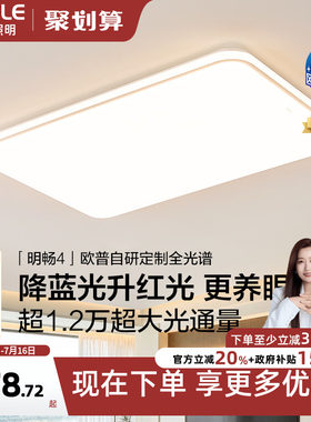 26新欧普意式悬浮光高亮全光谱护眼吸顶灯客厅卧室书房儿童房TC