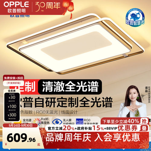 欧普照明线性多层次北欧客厅灯