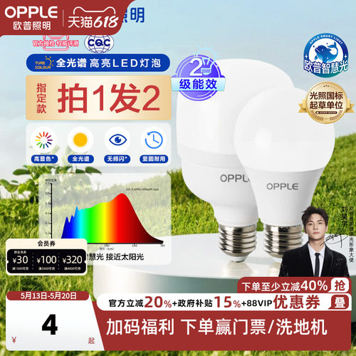 欧普高显色球泡瓦数螺口齐全新款