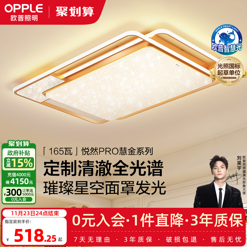 欧普轻奢吸顶灯客厅灯