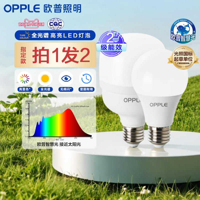 欧普高显色球泡瓦数螺口齐全新款