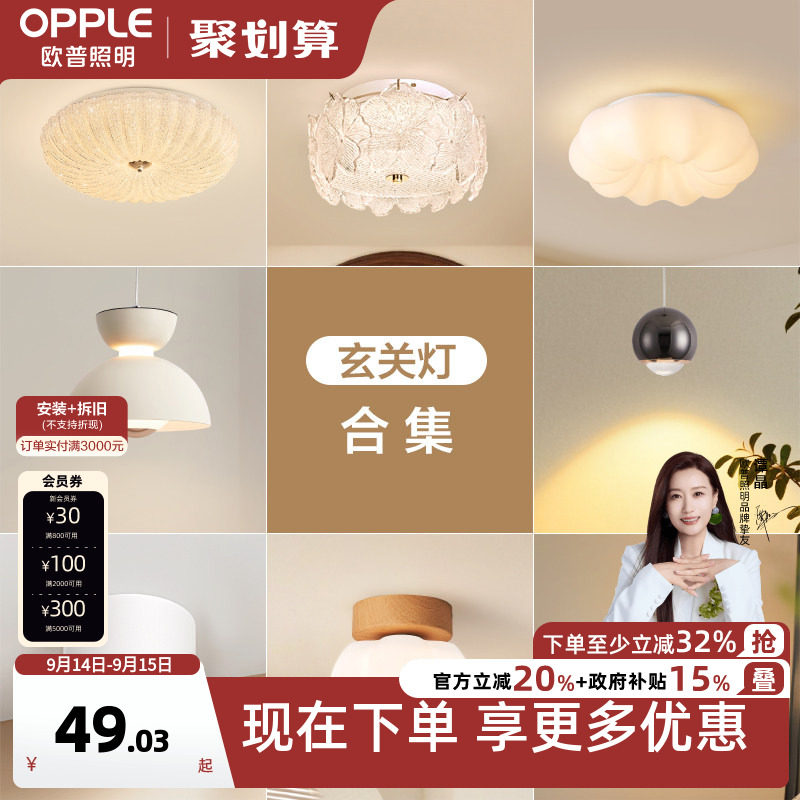 欧普中古法式水晶砂玻璃吸顶灯图片