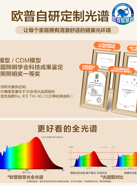 欧普照明全光谱护眼吸顶灯光越系列DB