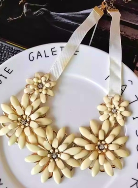 花卉项链夸张漂亮女士