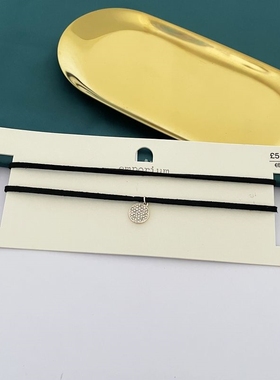 s14青岛外贸欧美首饰品简约个性镶钻百搭日常小众唯美项链锁骨链