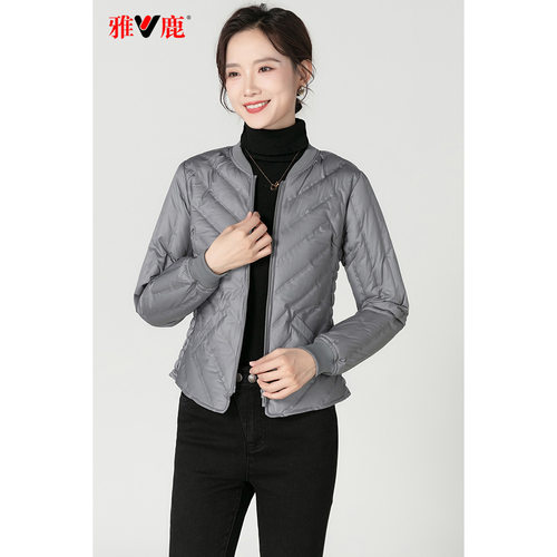 雅鹿羽绒服内胆女修身2025妈妈装轻薄贴身保暖百搭秋冬羽绒服外套