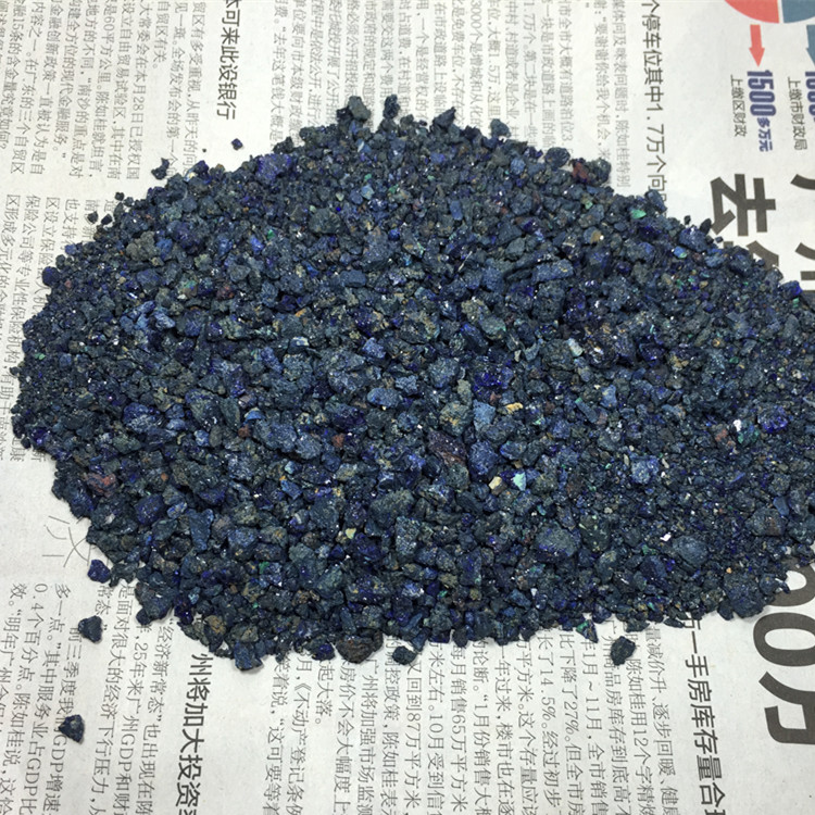 推荐老挝蓝铜矿颗粒 矿物颜料石青绀青 蓝色绘画岩彩国画 1克计价