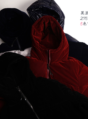 元 英潮牌SJ 275美金 男女秋冬棉服加厚面包服保暖丝绒蓬蓬外套