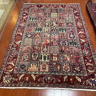 手工打结花园客厅卧室 K308 波斯羊毛地毯 伊朗进口 2.15X2.98M