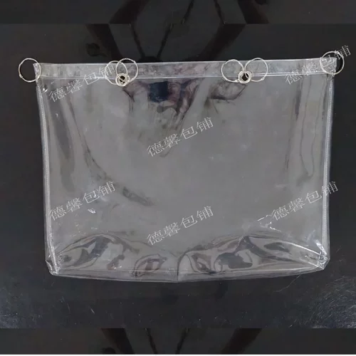 一个定制帆布包保护套透明PVC袋子防水防尘包套布包diy改造