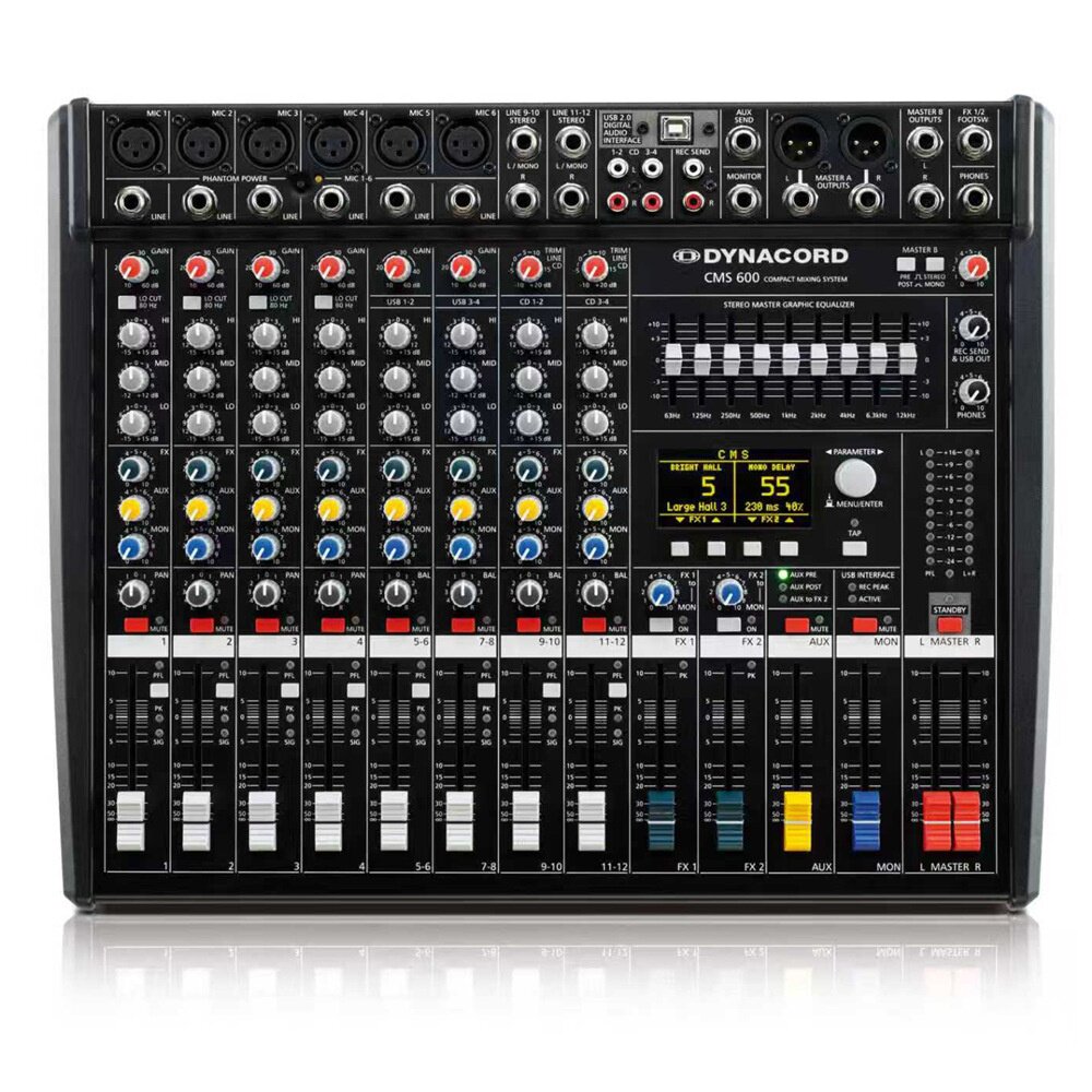 PM600-3大功率带功放调音台99种双效果混音器CMS600-3舞台设备