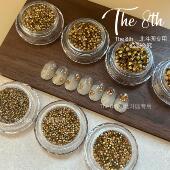 美拉德尖底小钻圆钻堆钻秋冬系列填缝钻深咖香槟大小混装 The 8th