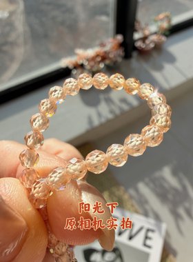 【香槟锆】力荐！人手一条叠戴神器闪闪锆光下有火彩实物精致闪闪