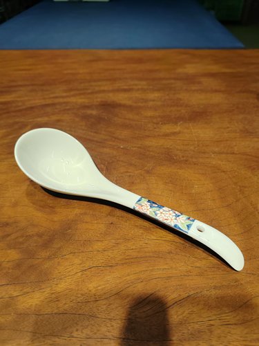 B九谷烧大号汤勺22*6.5厘米 山樱花No.G001